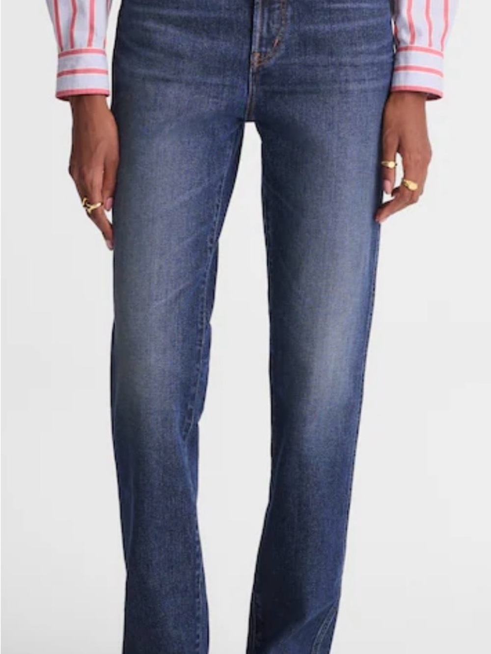 Madewell Straight-Leg Jeans in Medium Blue Wash